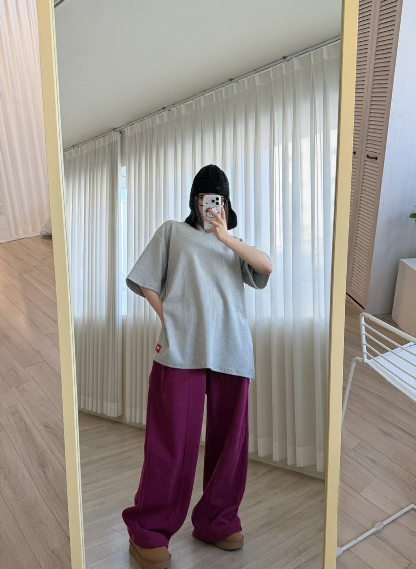 ODD FOCOUS韓國代購女裝新款熱賣人氣真品休閑褲雙面抓絨ODD FOCOUS休閑褲