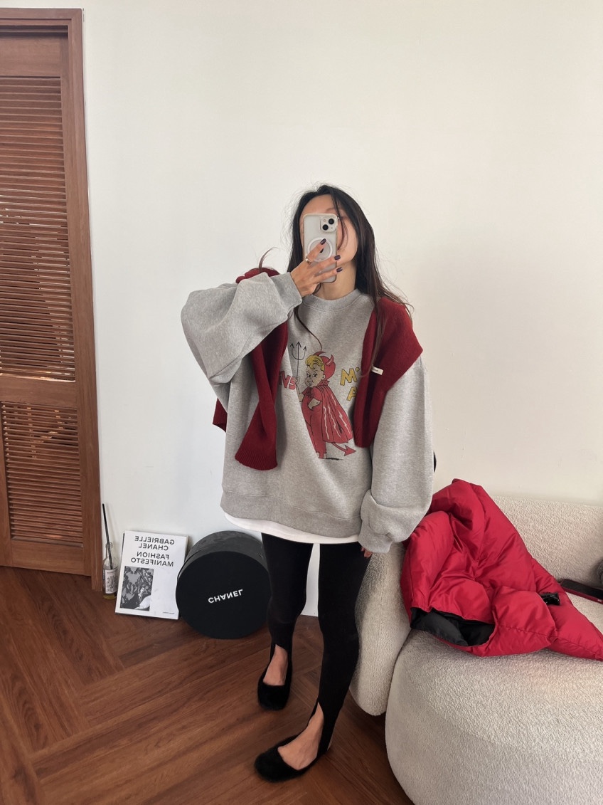ODD FOCOUS韓國直郵女裝新品推薦熱賣休閑人氣真品時尚衛衣ODD FOCOUS衛衣
