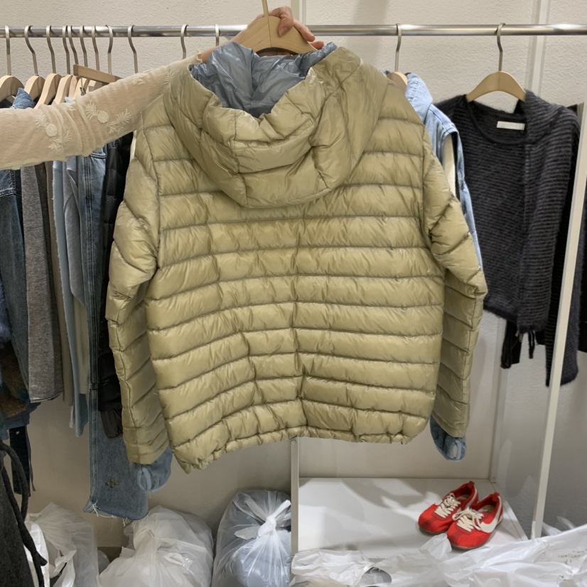 IFU HOUSE韓國代購女士新品熱賣短款羽絨服連帽衫撞色鴨絨IFU HOUSE短款羽絨服