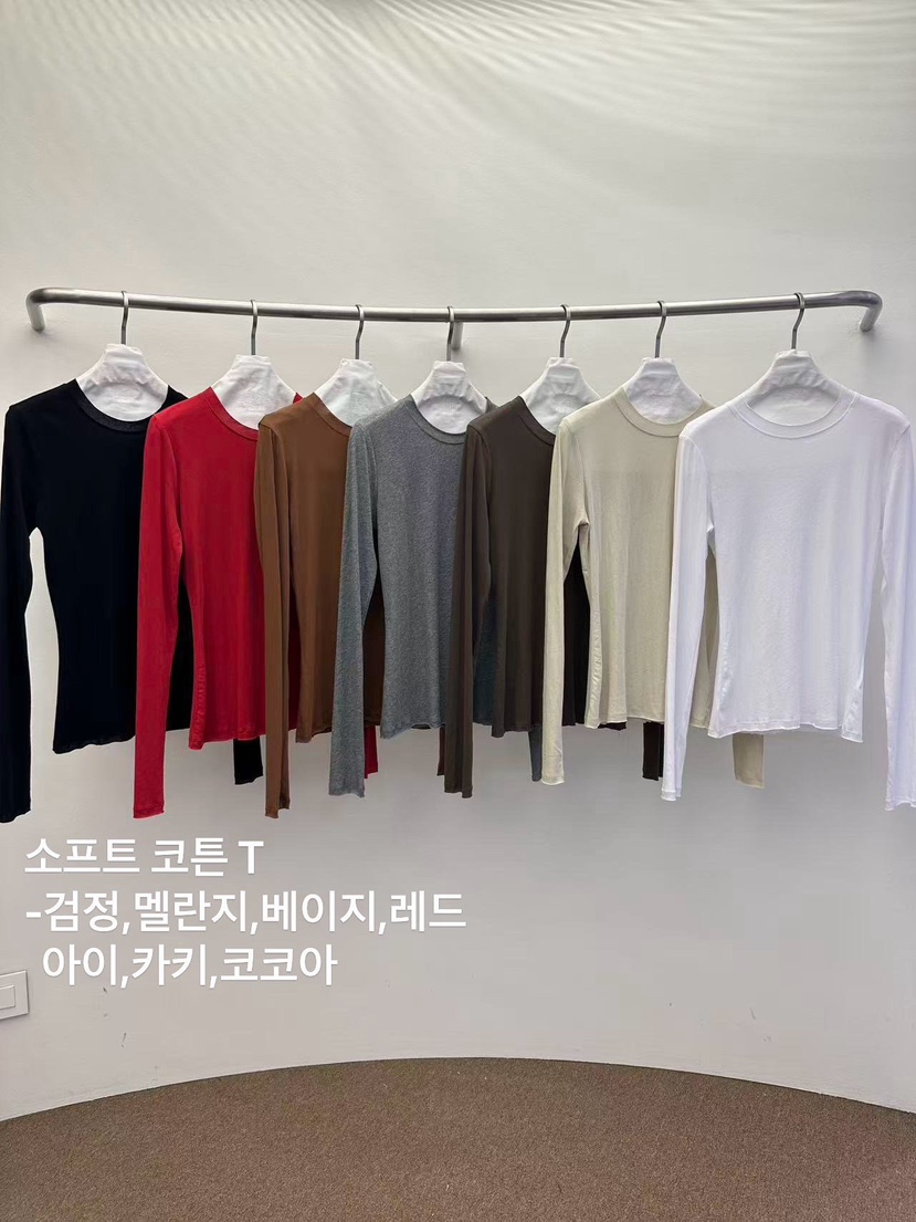 WIDA-P/RENEJ韓國代購女士新品人氣推薦時尚長袖T恤柔軟棉WIDA-P/RENEJ長袖T恤