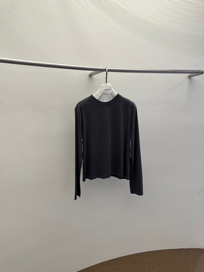 WIDA-P/RENEJ東大門代購女士新品推薦真品熱賣長袖T恤棉WIDA-P/RENEJ長袖T恤圖色2墨色