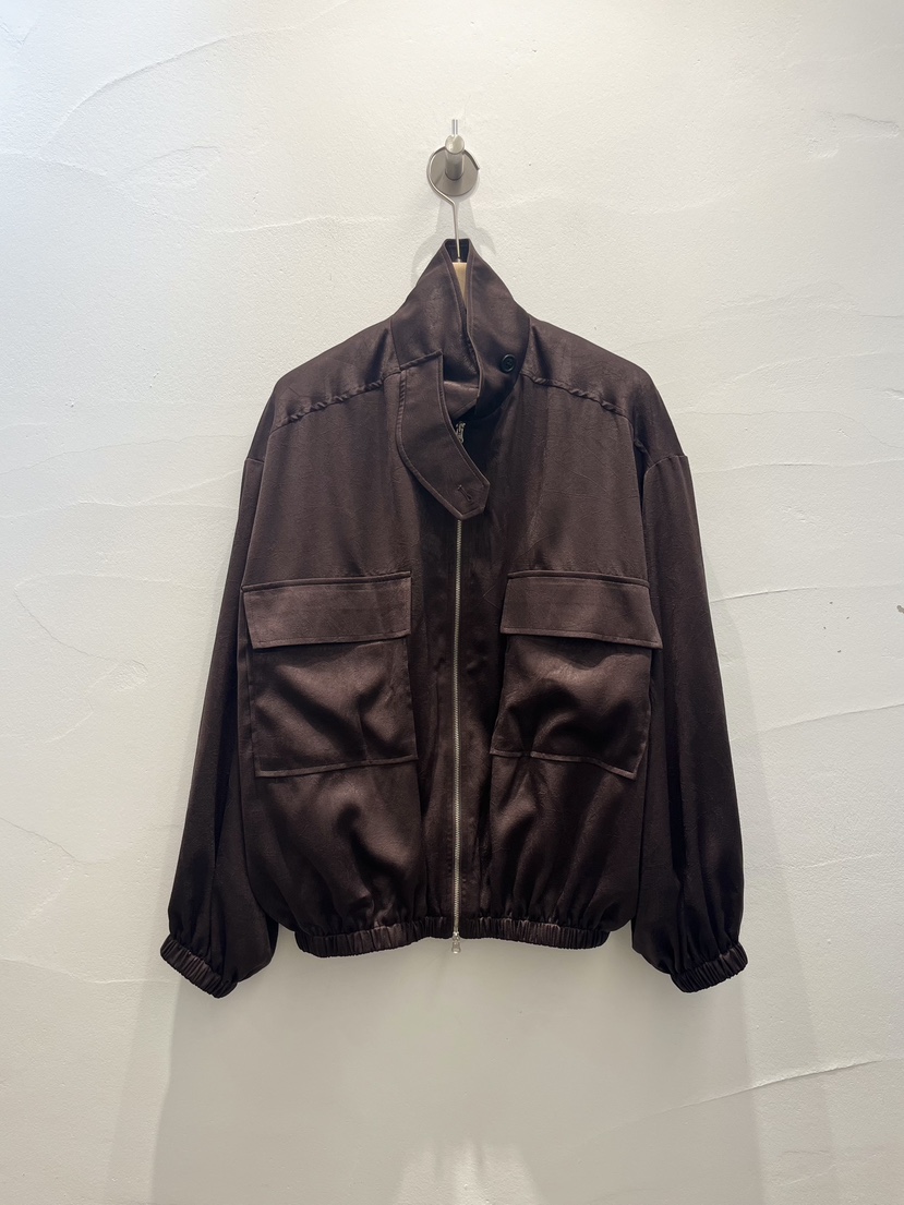 BROWN PAPER東大門代購女士新品時尚真品熱賣人氣夾克褶皺BROWN PAPER夾克圖色1