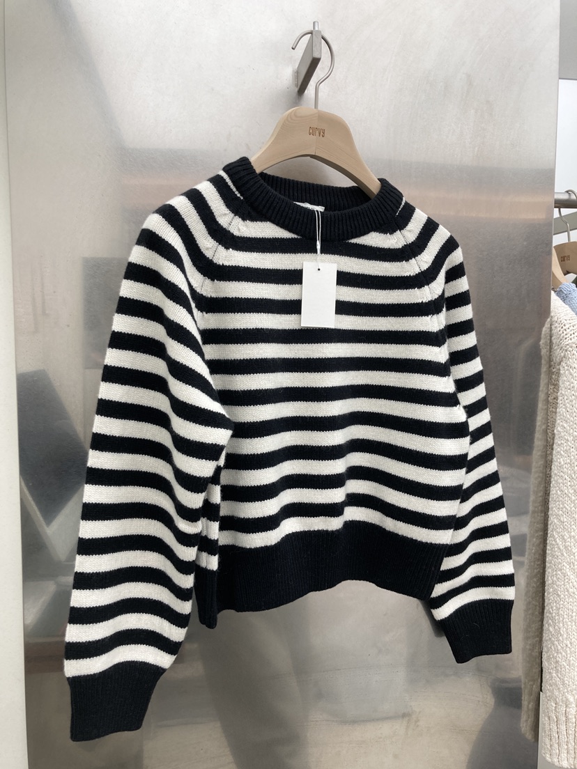 CURVY東大門實拍女士新品人氣熱賣真品時尚休閑推薦毛衣條紋CURVY毛衣圖色2