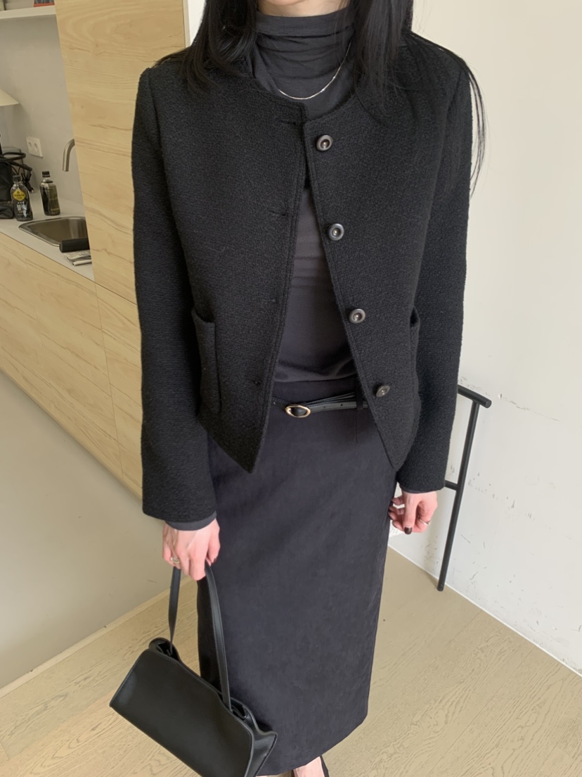 ONVEIL東大門直郵女裝新品熱賣休閑推薦人氣夾克粗花呢絨ONVEIL夾克圖色1