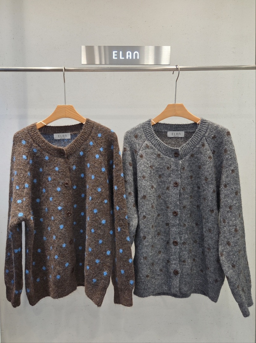ELAN東大門實拍女士新品推薦熱賣時尚休閑人氣真品開衫開衫ELAN開衫