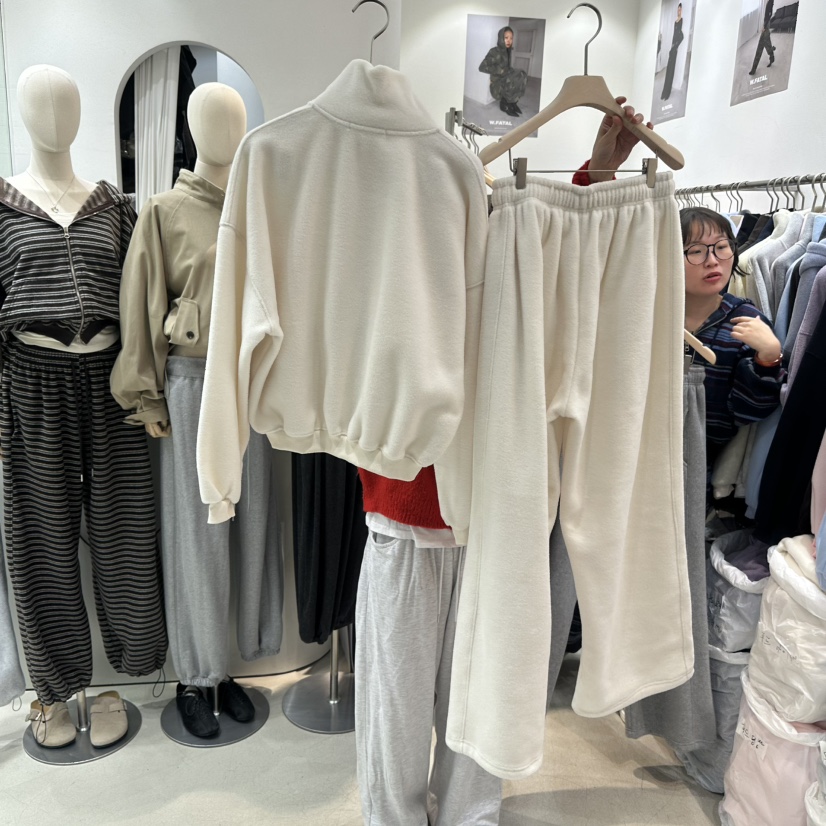 W.FATAL東大門實拍女裝新品真品熱賣休閑套裝雙面抓絨加絨W.FATAL套裝