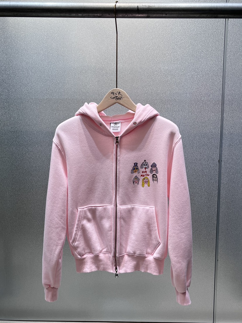 GVR COMPANY/RAWOO韓國代購女裝新款推薦衛衣拉鏈連帽衫連帽衫加絨水洗GVR COMPANY/RAWOO衛衣圖色2