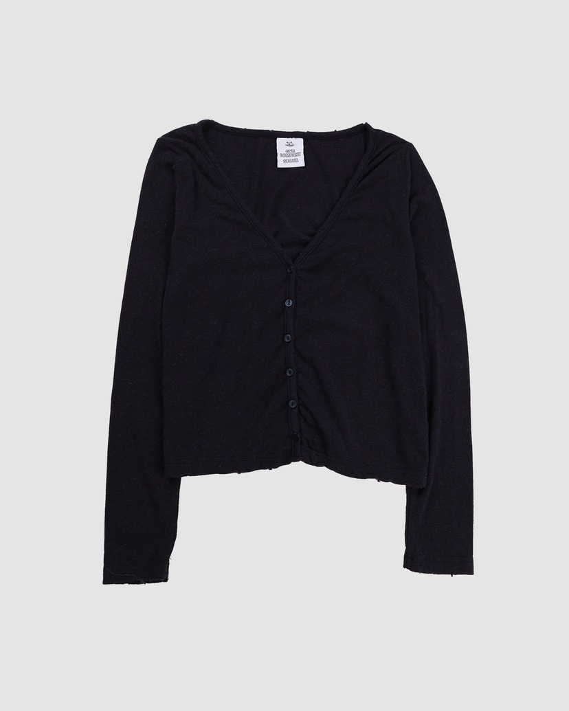 VARY COON/GVR COM.東大門直郵女士新品熱賣長袖T恤復古開衫VARY COON/GVR COM.長袖T恤圖色4黑色