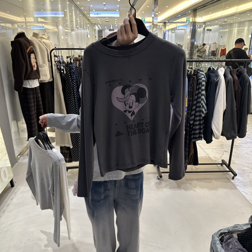 CREDITO韓國直郵女裝新品真品時尚推薦人氣休閑熱賣長袖T恤CREDITO長袖T恤圖色3
