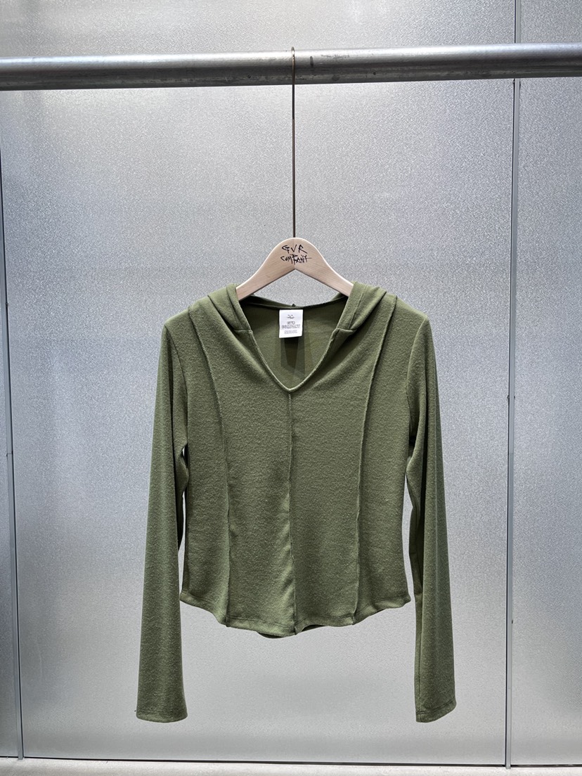 VARY COON/GVR COM.韓國直郵女士新品時尚長袖T恤連帽衫加絨VARY COON/GVR COM.長袖T恤圖色1