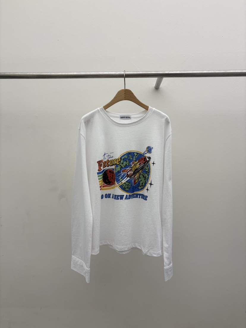 We Belong together東大門實拍女裝新品熱賣真品長袖T恤We Belong together長袖T恤圖色1