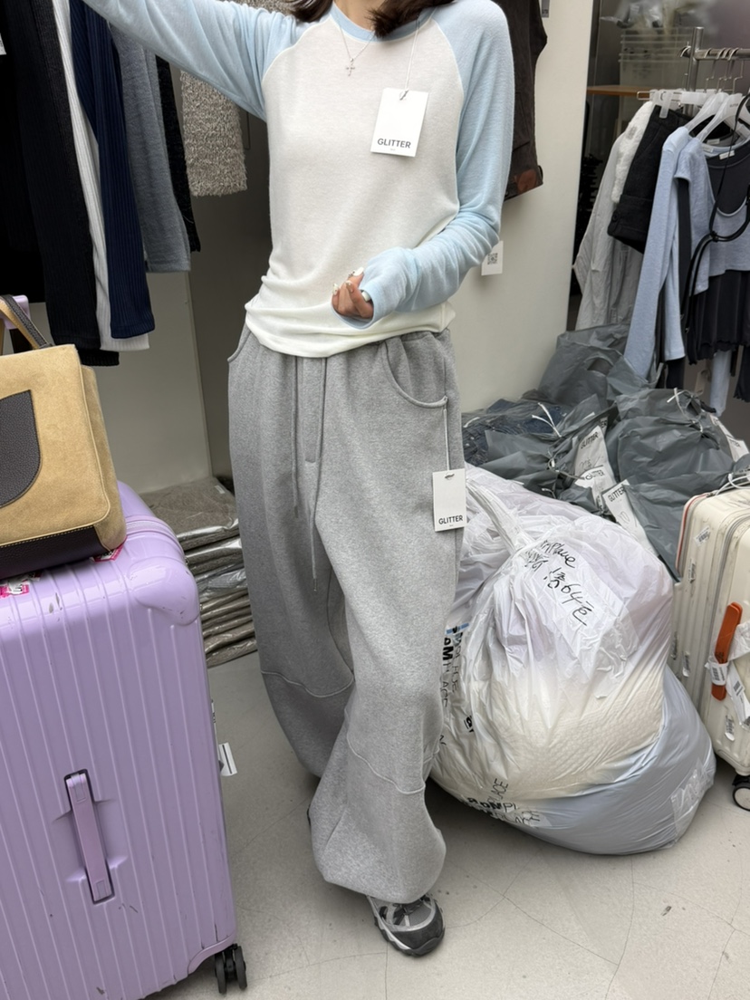 GLITTER韓國直郵女裝新品時尚真品熱賣休閑人氣推薦長袖T恤GLITTER長袖T恤