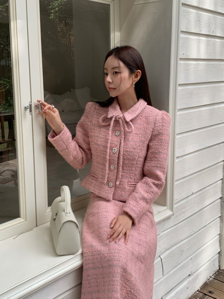 CATS韓國代購女裝新款人氣休閑真品時尚職業熱賣套裝絲帶CAT.S套裝
