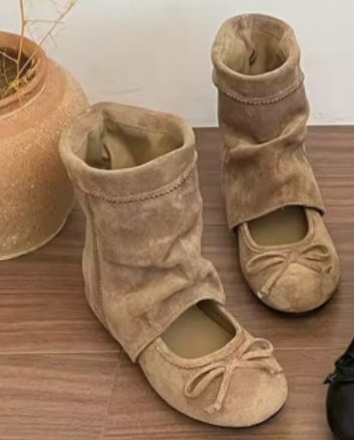 CATS東大門代購女裝新品真品推薦職業熱賣人氣時尚靴子緞帶CAT.S靴子圖色1