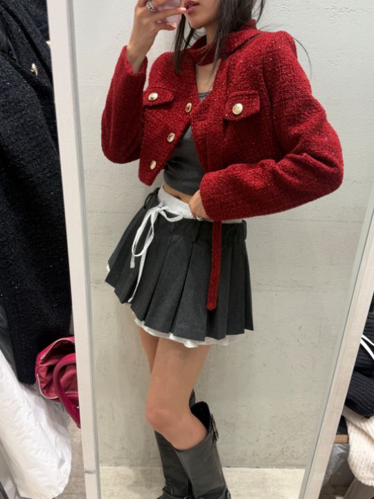 mars東大門實拍女裝新品人氣推薦時尚真品休閑夾克含脖帶mars夾克