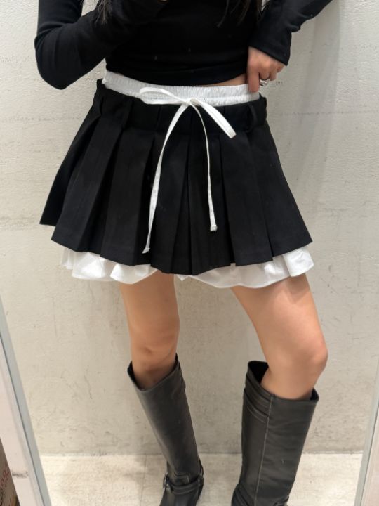 mars韓國代購女士新品休閑熱賣人氣推薦真品時尚短裙褶裙mars短裙