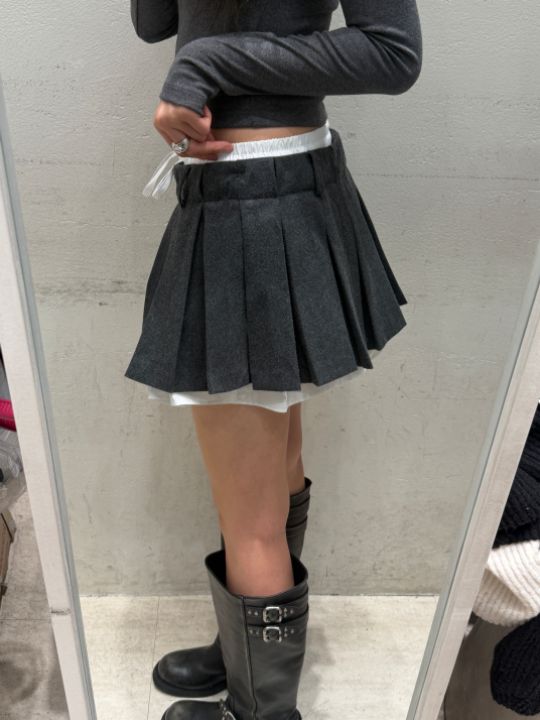 mars韓國代購女士新品休閑熱賣人氣推薦真品時尚短裙褶裙mars短裙