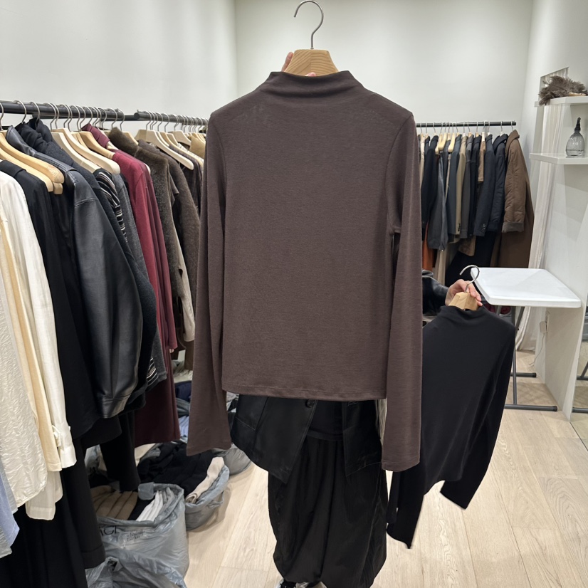 NOTTINGHAM/AVECNOUS/MODEST東大門實拍女裝新款時尚長袖T恤MODEST/NOTTINGHAM長袖T恤圖色2