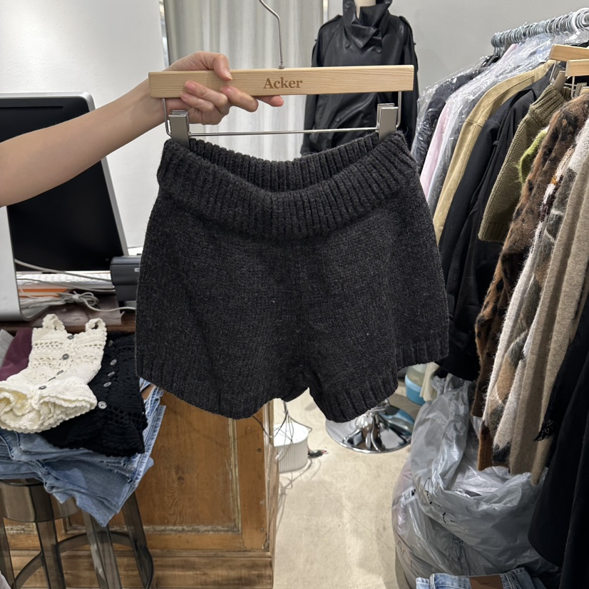 ACKER東大門直郵女士新品真品推薦時尚人氣休閑熱賣短褲Acker短褲圖色2墨色