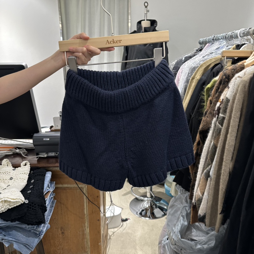 ACKER東大門直郵女士新品真品推薦時尚人氣休閑熱賣短褲Acker短褲圖色3深藍色