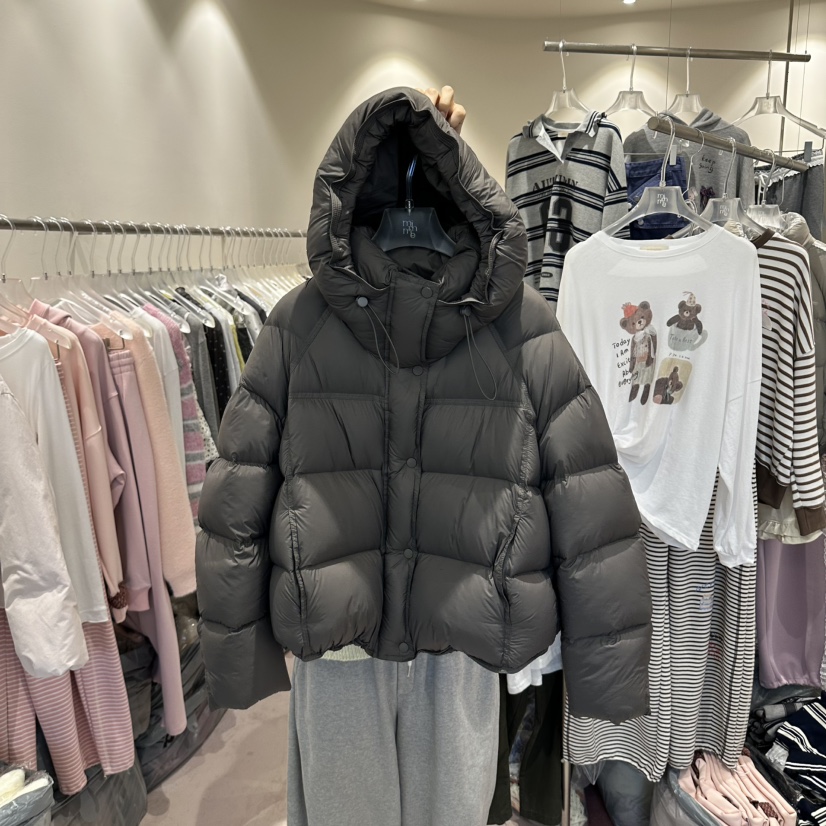 MIMME/LOOKK東大門直郵女裝新品熱賣推薦短款羽絨服兜帽MIMME/LOOKK短款羽絨服圖色3