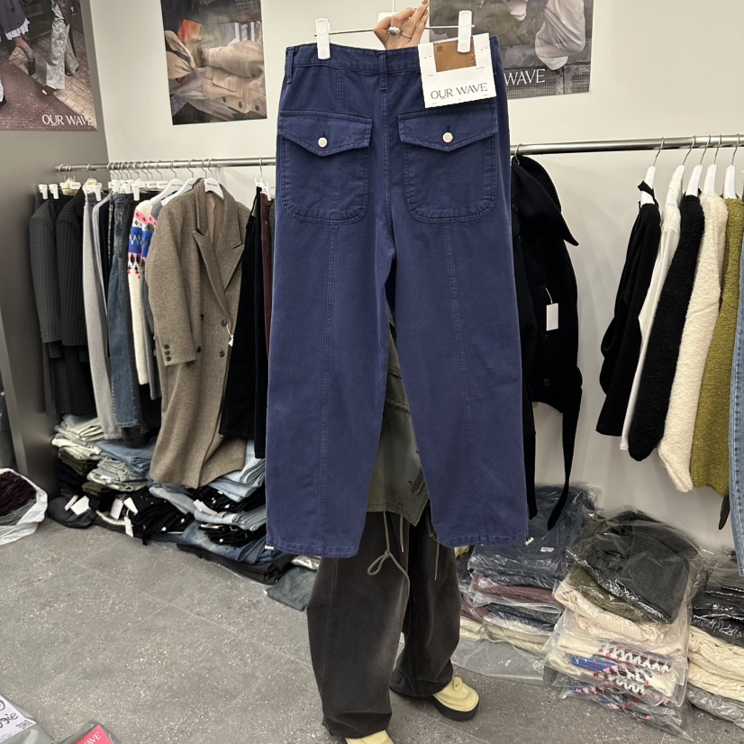 OURWAVE/OUR ROOM東大門實拍女裝新品熱賣時尚休閑褲鏤空OURWAVE/OUR ROOM休閑褲