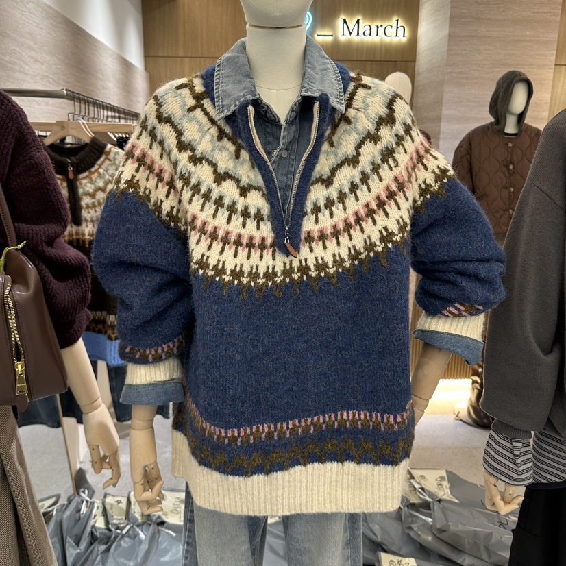 BISHOP/APOINT/3MARCH東大門代購女士新品休閑毛衣不含內搭北歐BISHOP/APOINT/3MARCH毛衣圖色2