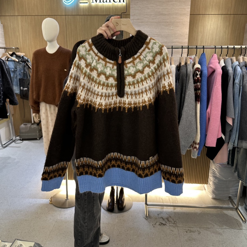 BISHOP/APOINT/3MARCH東大門代購女士新品休閑毛衣不含內搭北歐BISHOP/APOINT/3MARCH毛衣圖色3