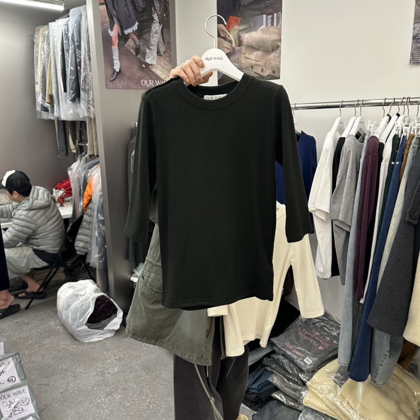 OURWAVE/OUR ROOM東大門實拍女裝新品時尚熱賣休閑推薦T恤OURWAVE/OUR ROOMT恤圖色3