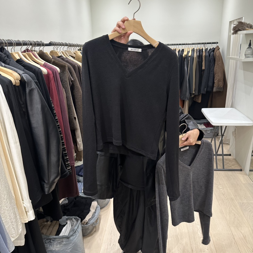 NOTTINGHAM/AVECNOUS/MODEST東大門實拍女裝新品推薦針織衫不含內搭MODEST/NOTTINGHAM針織衫圖色4