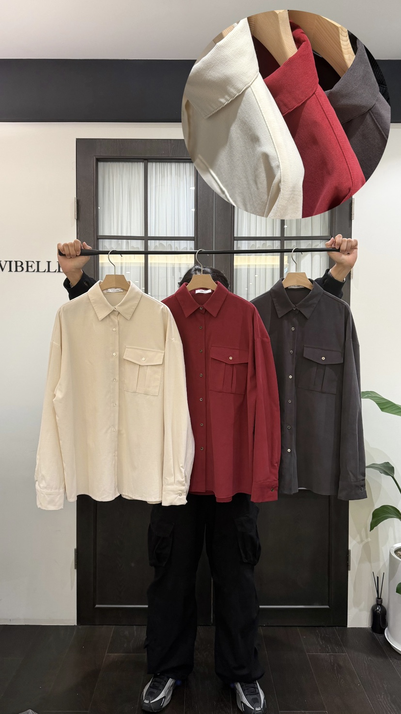 VIBELLE韓國直郵女裝新品休閑時尚推薦熱賣真品襯衫蕾絲衫VIBELLE襯衫/蕾絲衫
