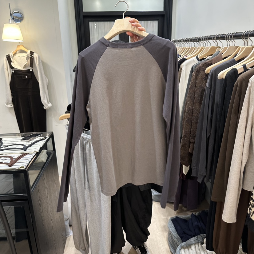 NOTTINGHAM/AVECNOUS/MODEST韓國代購女裝新品時尚長袖T恤MODEST/NOTTINGHAM長袖T恤