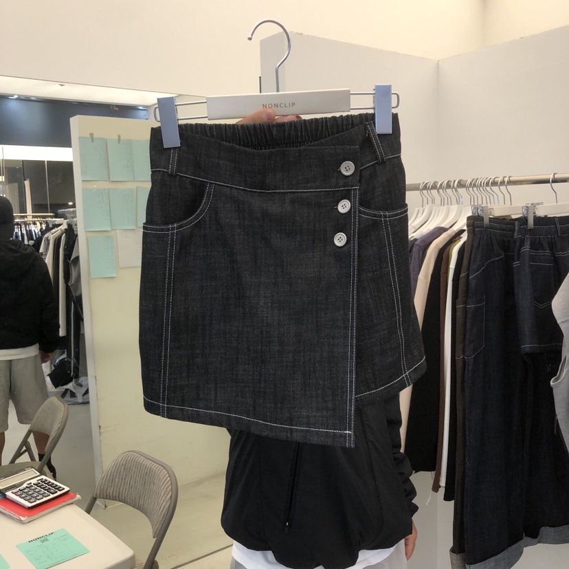 NON CLIP東大門直郵女士新品熱賣休閑推薦時尚真品人氣裙褲NON CLIP裙褲圖色2黑