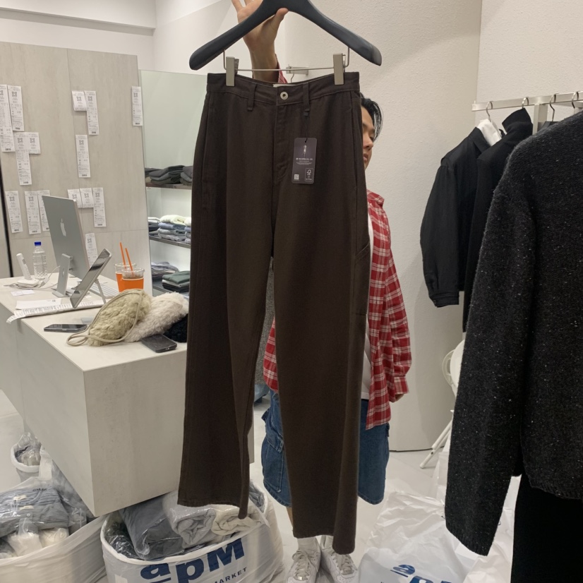 ETTER-B東大門直郵女裝新品休閑推薦真品人氣時尚休閑褲ETTER-B休閑褲圖色2棕