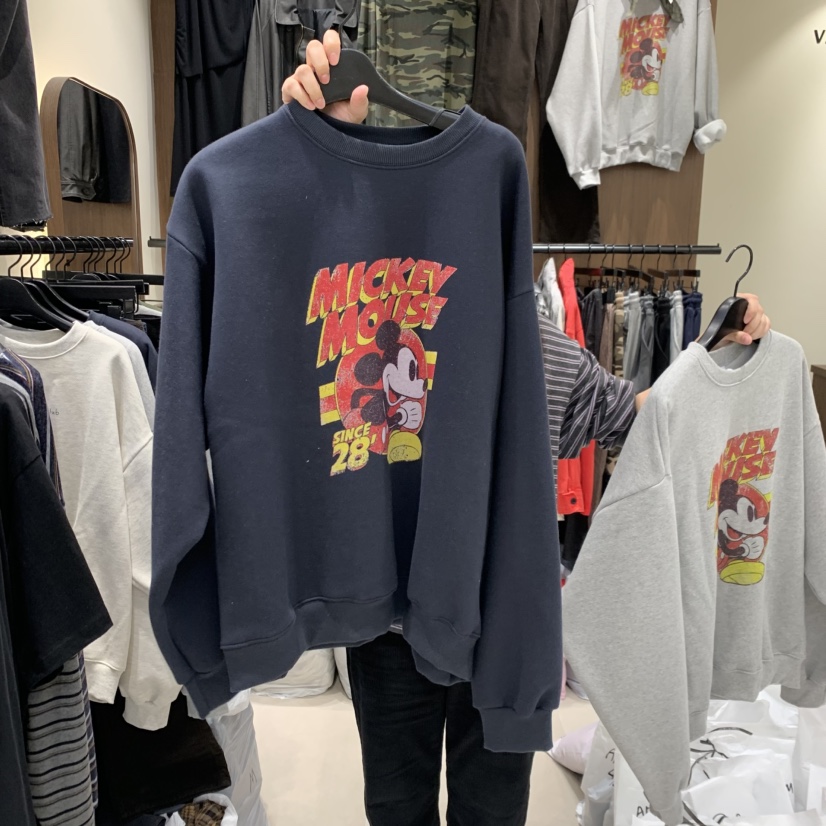 VANTA東大門代購女士新款人氣真品時尚推薦熱賣衛衣加絨米奇VANTA衛衣圖色2