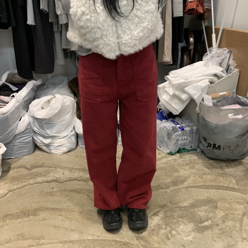 ALMOND PEPE東大門實拍女士新款熱賣人氣休閑褲加絨磨毛ALMOND PEPE休閑褲圖色1