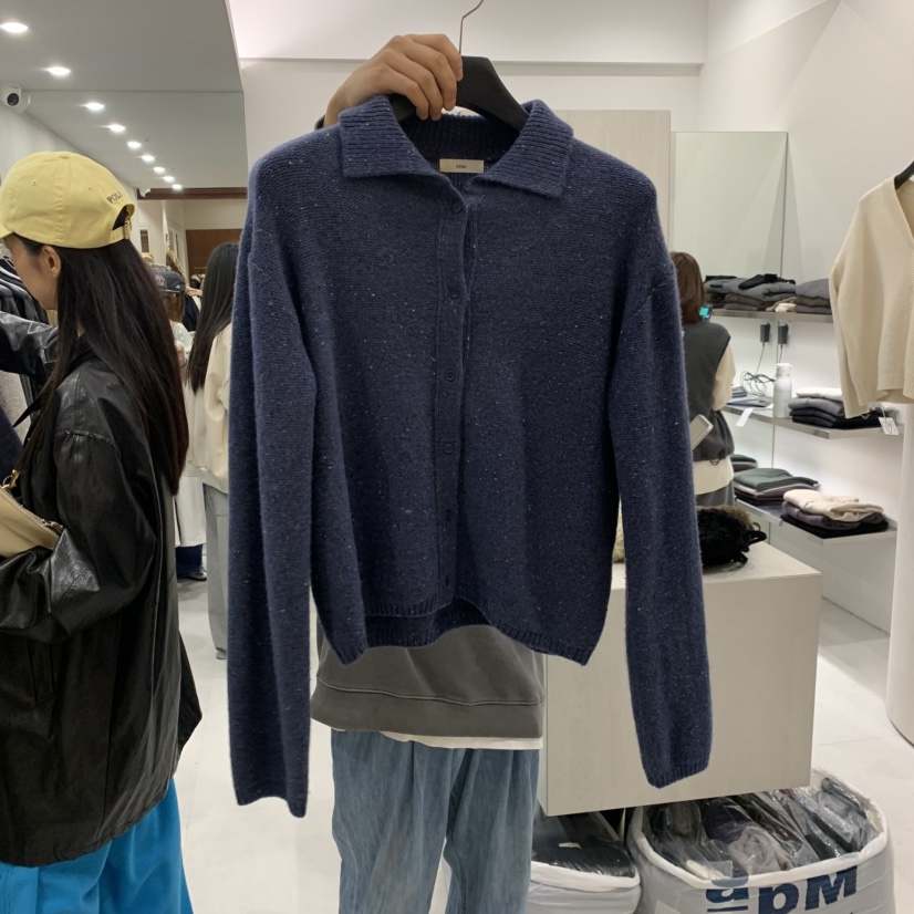 ETTER-B東大門實拍女裝新品休閑熱賣人氣推薦真品時尚毛衣ETTER-B毛衣圖色1藍