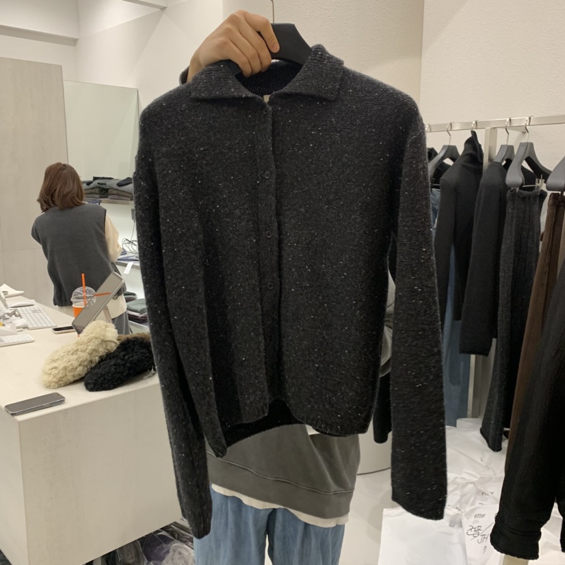 ETTER-B東大門實拍女裝新品休閑熱賣人氣推薦真品時尚毛衣ETTER-B毛衣圖色2黑