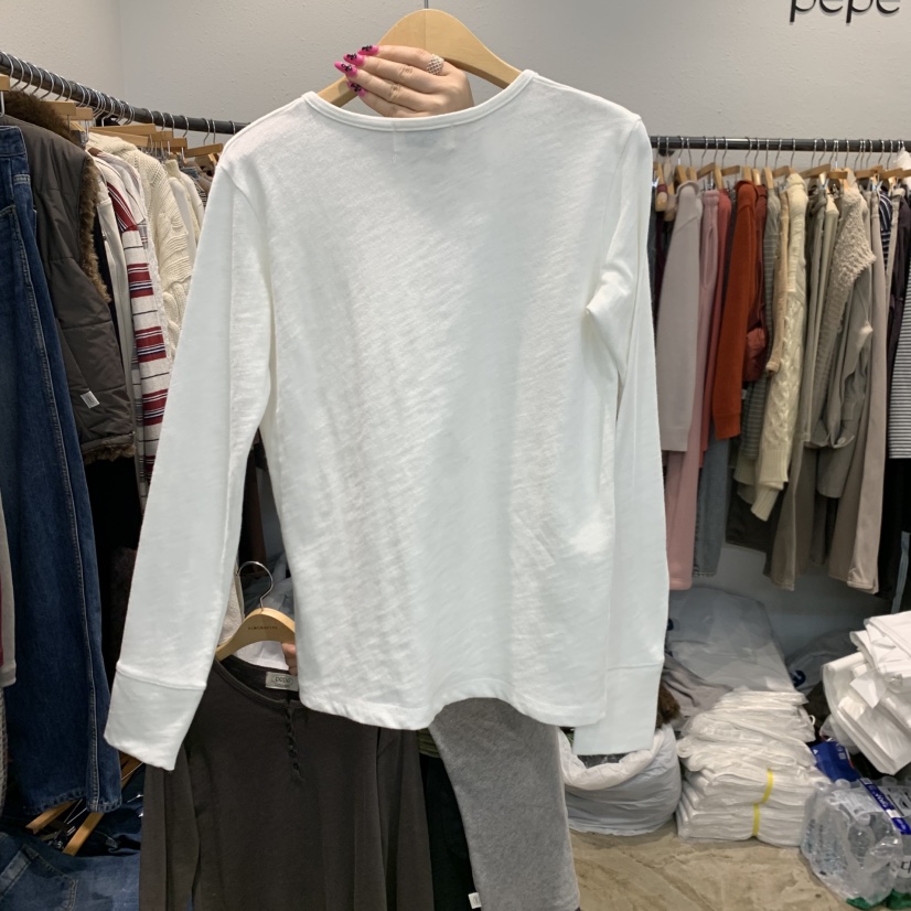 ALMOND PEPE韓國直郵女士新款真品人氣推薦熱賣長袖T恤加絨ALMOND PEPE長袖T恤