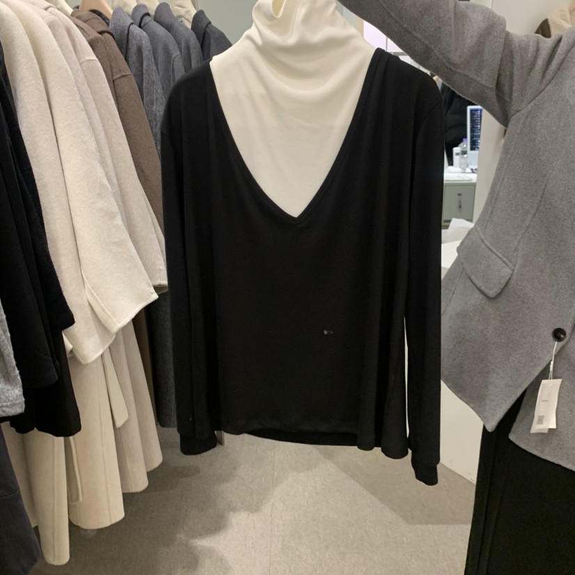 MADELEINE韓國代購女士新品推薦人氣熱賣長袖T恤不含內搭MADELEINE長袖T恤圖色2