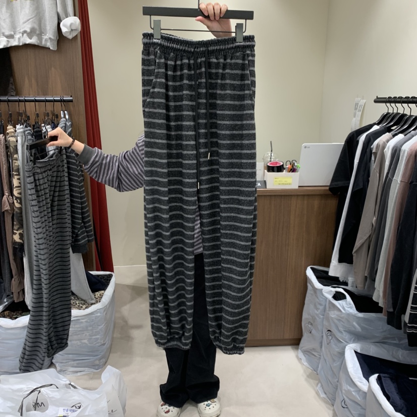 VANTA韓國代購女裝新品推薦休閑時尚人氣真品熱賣休閑褲VANTA休閑褲圖色1深灰