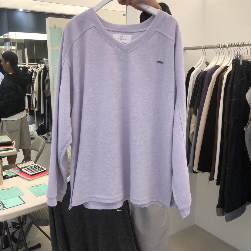 NON CLIP韓國直郵女士新品休閑熱賣人氣時尚真品長袖T恤NON CLIP長袖T恤圖色2