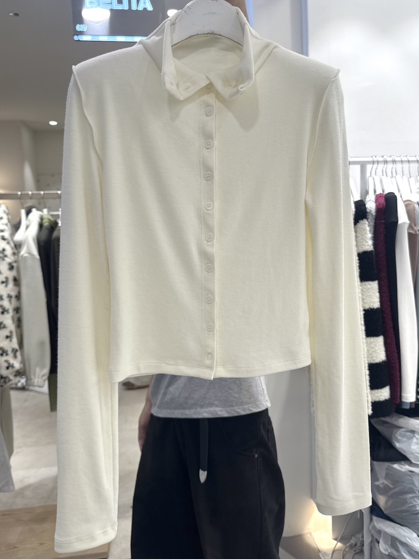 BELITA-L東大門實拍女士新品熱賣時尚推薦長袖T恤高領開衫BELITA長袖T恤圖色1