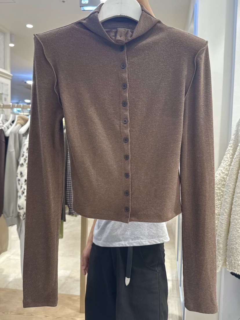 BELITA-L東大門實拍女士新品熱賣時尚推薦長袖T恤高領開衫BELITA長袖T恤圖色4