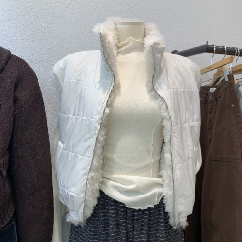 ALMOND PEPE東大門實拍女士新品熱賣人氣休閑馬甲兩面穿ALMOND PEPE馬甲圖色2