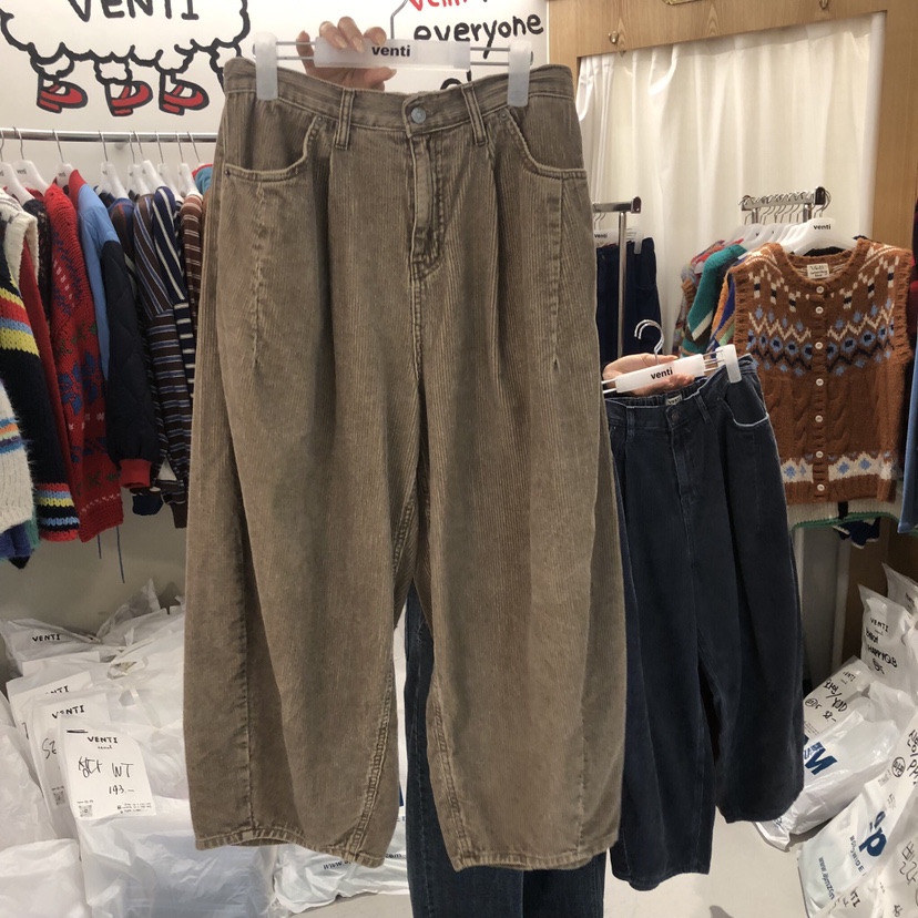 VENTI韓國直郵女裝新品時尚真品休閑熱賣推薦休閑褲燈芯絨VENTI休閑褲圖色2