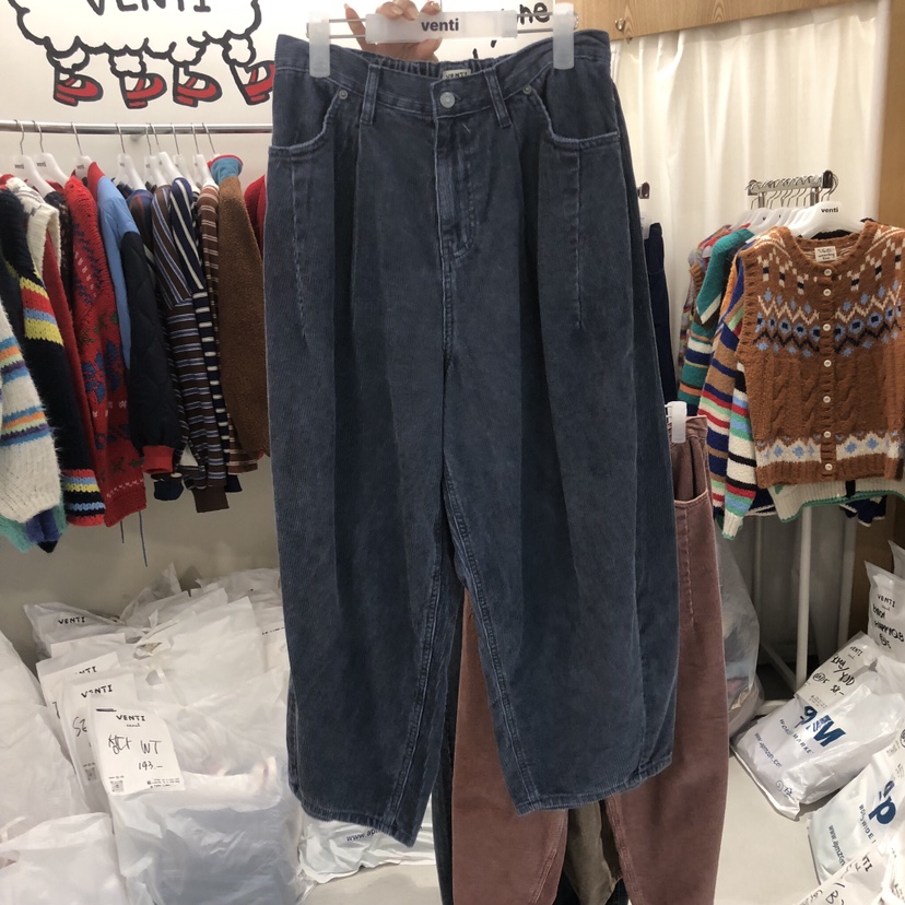 VENTI韓國直郵女裝新品時尚真品休閑熱賣推薦休閑褲燈芯絨VENTI休閑褲圖色3