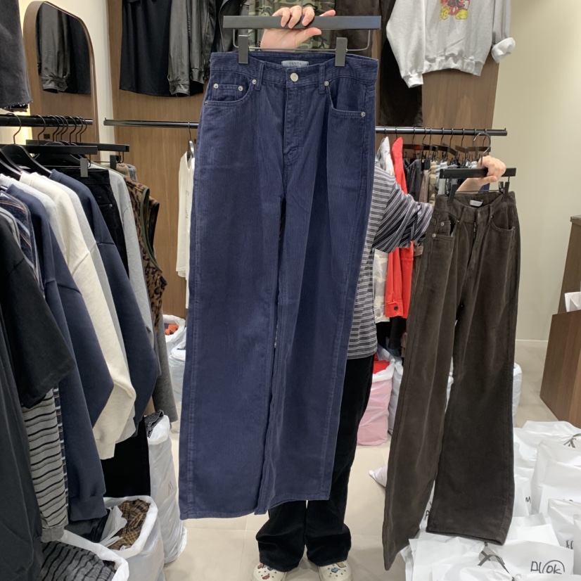VANTA東大門實拍女裝新品休閑熱賣時尚推薦真品休閑褲燈芯絨VANTA休閑褲圖色2