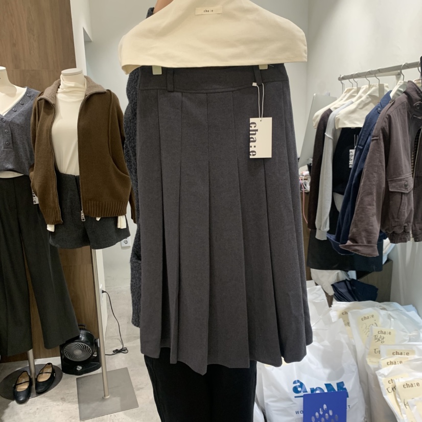 CHAE東大門直郵女士新款真品推薦時尚熱賣休閑半身裙中短裙CHAE半身裙/中短裙圖色1深灰