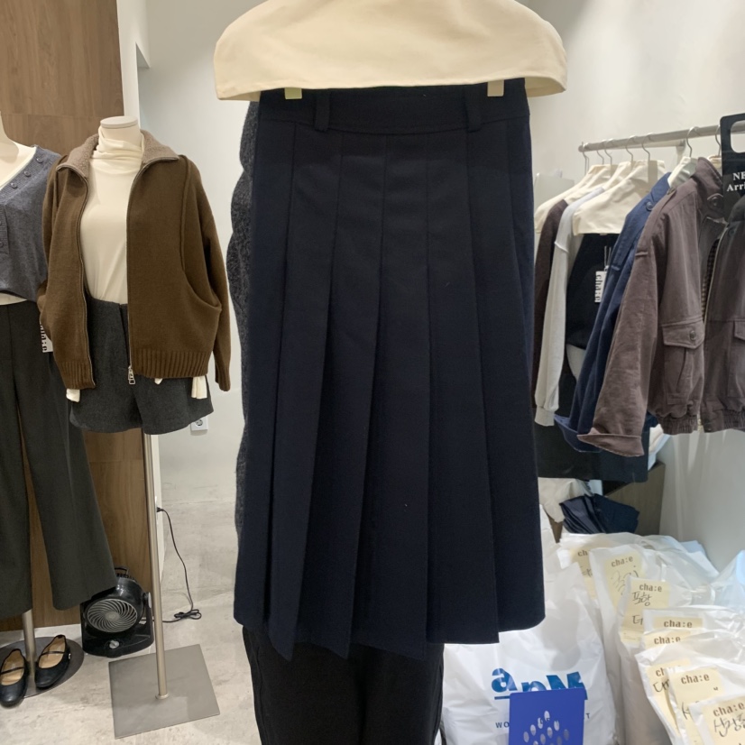 CHAE東大門直郵女士新款真品推薦時尚熱賣休閑半身裙中短裙CHAE半身裙/中短裙圖色2深藍色